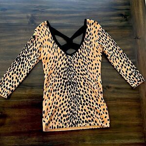 Guess leopard top  